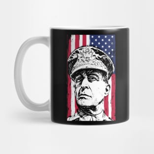 General Douglas MacArthur USA Flag Mug